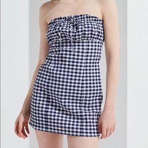 UO Empire-Waist Gingham Dress